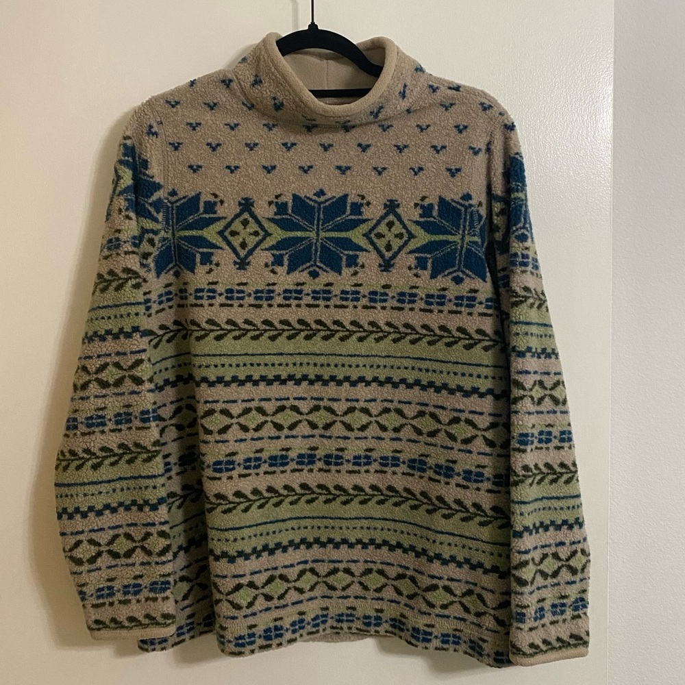 LL Bean fleece sweater